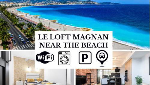 Loft Magnan - PARKING - idéal couples -BEACH -TRAM & Supermarkets - New & Confort-AC - Foto 3