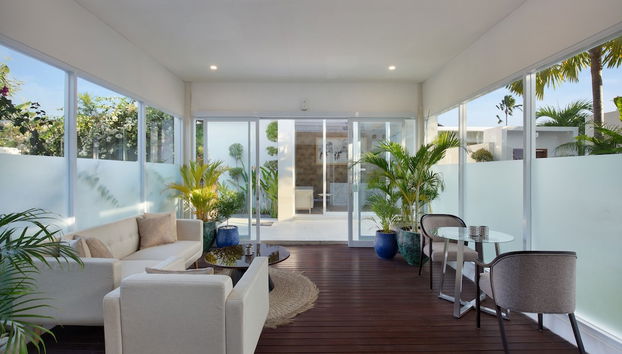 Zona de estar del vestíbulo