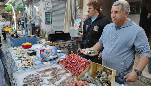 Percorrendo o mercado da Vucciria