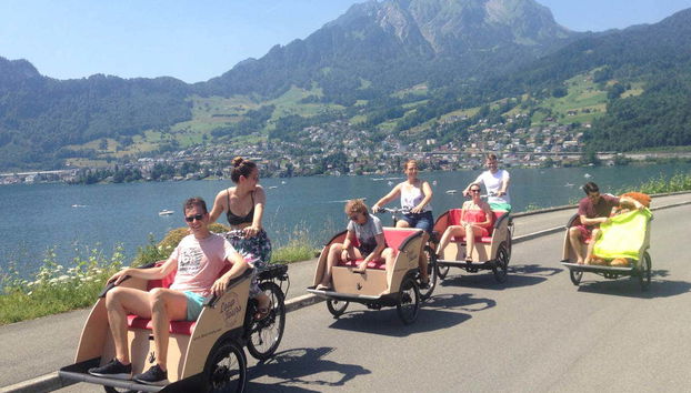 Rota de bicicleta elétrica por Lucerna