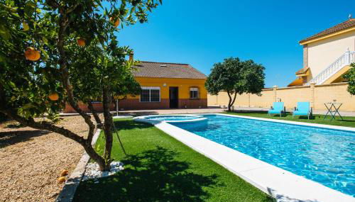 Villa Oasis Los Naranjos con jacuzzi 15 min Sevilla - Foto 5, Garden