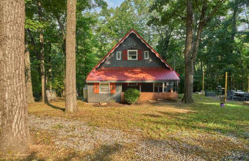 Red A Frame Shenandoah Escape Fire Pit BBQ - Foto 7