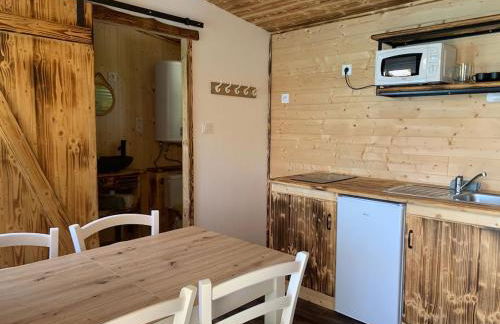 La Ramure - Tiny chalet et sauna privatif, vue lac et pêche en famille - Foto 16