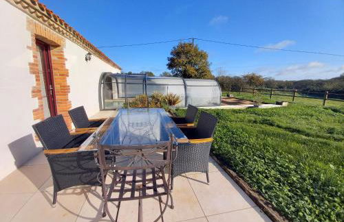 Gîte rénové avec piscine chauffée et jardin clos, à proximité des plages et de la campagne bio. - FR-1-426-531 - Foto 31