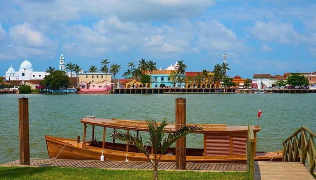 Tudo preparado para o passeio de lancha