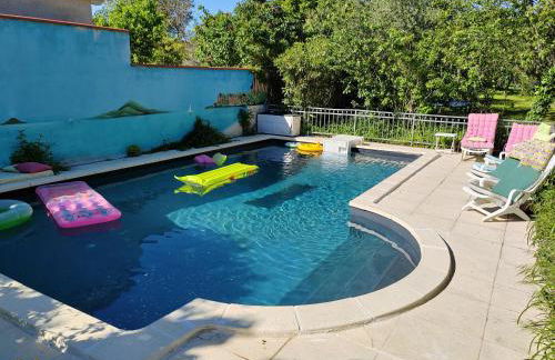 80 m2 appartement indépendant, 4 personnes et plus, piscine et jardin Direct Gare Aéroport - Foto 22