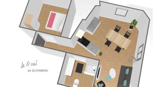 Le 6ème ciel de Gutenberg - climatisé - Photo 2