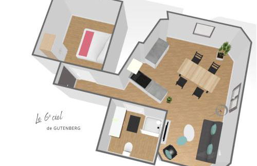 Le 6ème ciel de Gutenberg - climatisé - Photo 2
