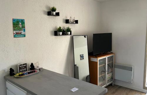 Charmant studio calme bord de mer Wifi-NESPRESSO-DRAPS-LINGE DE BAIN - Foto 5