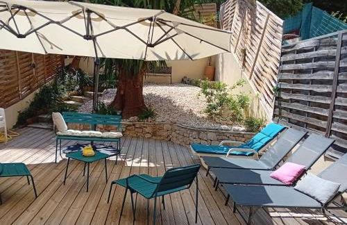 NICE- GAIRAUT - JARDIN PRIVE- GRAND F1 LUMINEUX-Piscine Collective - Foto 1