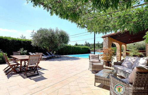 Villa L'Opaline 10 pers Piscine privée Chauffée Animaux admis Wifi - Foto 23