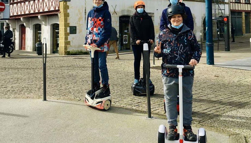 Segwaying through the centre of Bayonne