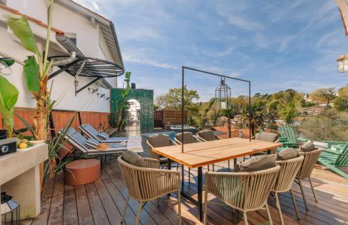Horizonte Villa with heated pool & jacuzzi Wellness in Biarritz - Foto 10