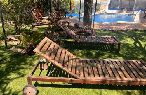 Apto con piscina y barbacoa - Foto 6