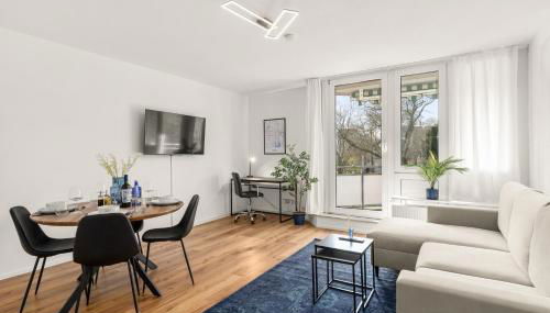 BLU APARTMENT -modern interior design in city centre- close to HBF & Uni - Foto 2