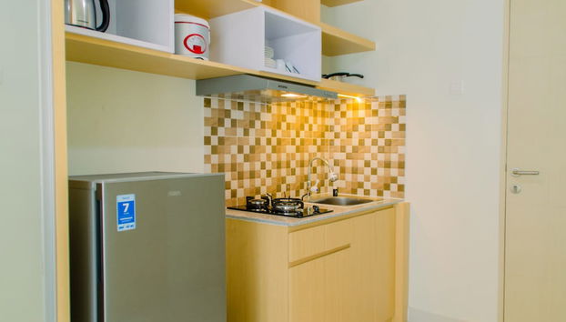 Comfortable And Minimalist Studio At Amethyst Apartment - Foto 4, Cocina privada