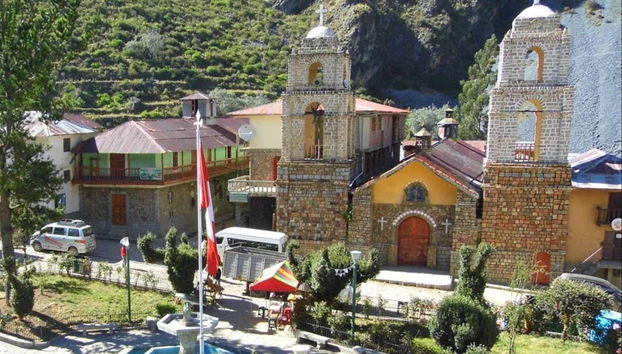A igreja principal de Huancaya