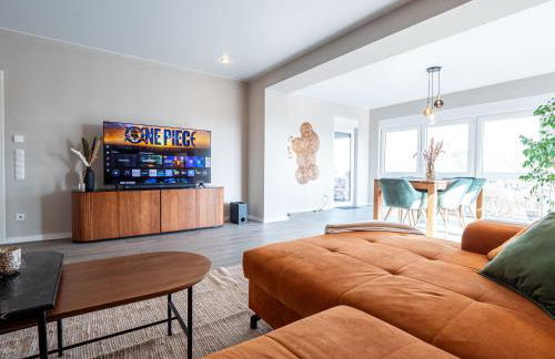 Design Apartment zentral für 6 in Andernach: Ausblick, WiFi, Küche - Photo 37