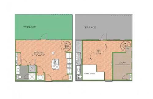 Balcony Skyline View Spiral Staircase Near UT - Foto 8