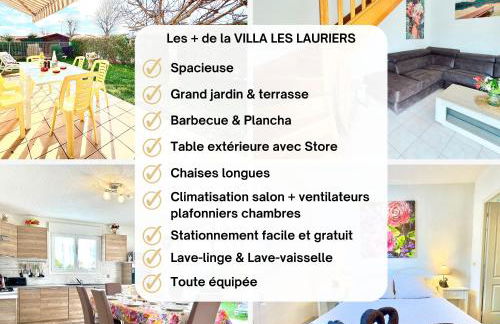 Villa Les Lauriers -3 Chambres, Climatisation, Terrasse, Jardin, BBQ & Plancha- SUDSEJOURCONCIERGERIE - Foto 35