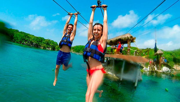 Diversão assegurada nas tirolesas