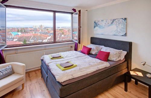 Blick über Karlsruhe - Ferienwohnung Panorama - Foto 5