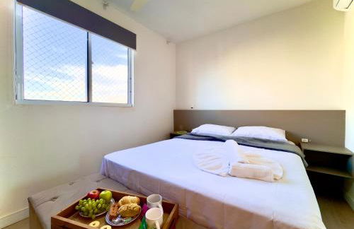 Aptos em Bal Piçarras a150m da PRAIA, dois quartos, sala de estar, COZINHA COMPLETA, SACADA com CHURRASQUEIRA, WI-FI, PISCINA, PORTARIA 24h, PLAYGROUND e QUADRA DE ESPORTES - Foto 24