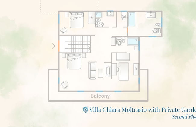 Villa Chiara Moltrasio With Private Garden by Rent all Como - Foto 27