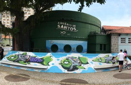 Apartamento em Santos no Gonzaga em frente a praia - Foto 50