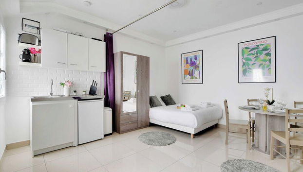 Charming Studio for 2 - Near Voltaire & 11th Arr. Town Hall, Paris - Foto 5, Habitación