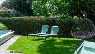 Ferienhaus Fringaluna - Foto 4, Garden, sunbed, Garden view
