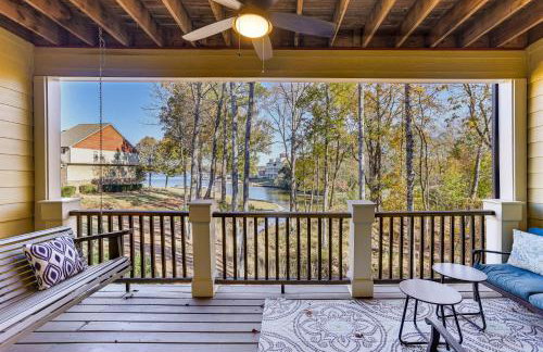 Private Patio, Decks Waterfront Eatonton Townhome - Foto 30