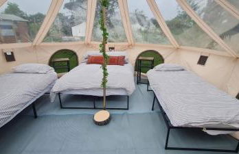 Cozy Hot Tent With Log Burner & Hot Tub Left Tent - Foto 7