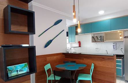 Apto Itaguá com piscina, churrasqueira, Wi-Fi e Ar Cond - Foto 3