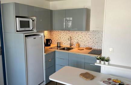 T3 - TERRASSE 30 m2 VUE OCEAN, 2 CHAMBRES, parking privatif et piscine en été - Foto 9