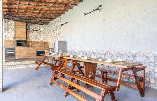 Refúgio Tropical Casa de Praia com Piscina e 4 Suítes e garagem 3 carros, 800 mtrs da praia internet 700 mbps, condomínio privado com pista de skate , quadra de futevôlei , campos e quadras de futebol! - Foto 39