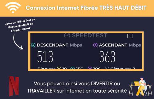 Le Canal,Hyper centre, Cosy, fibre, parking privée, 1 a 4 pers - Photo 11