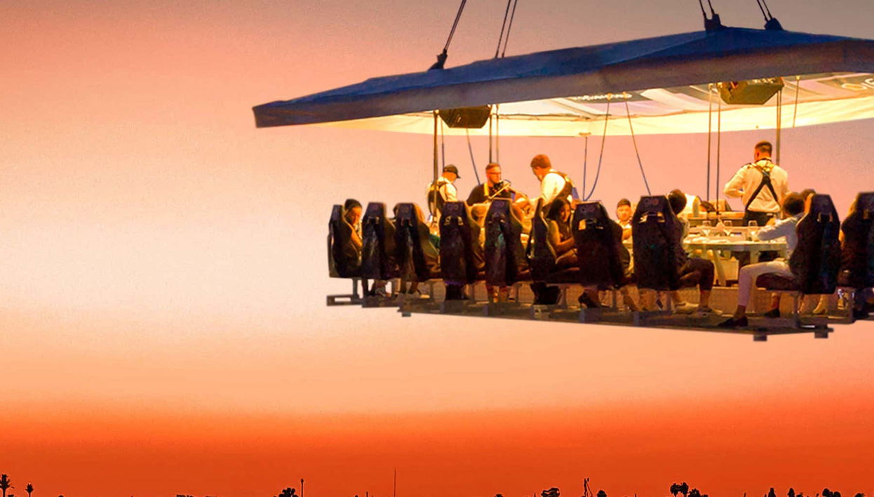 Almoço ou jantar no Dinner in the Sky - Foto 1, Almoço ou jantar no Dinner in the Sky