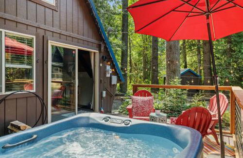 Retro A-Frame Cabin - Hot tub Firepit & Fireplace - Foto 17