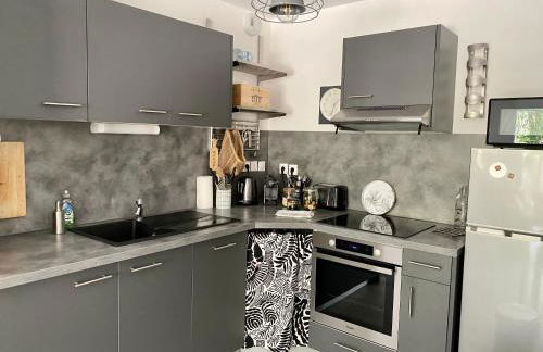 NOUVEAU - Jungle Montpeul - Clim - Wifi fibre - Netflix - 5' du centre et gare - Parking - Loggia - 15' des plages - Foto 4