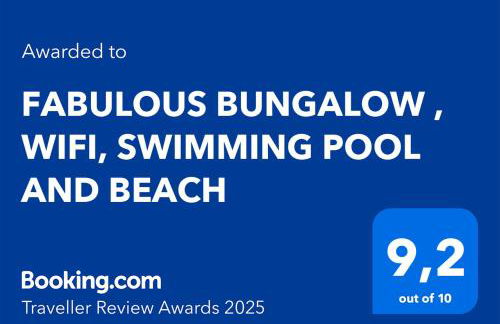 FABULOUS BUNGALOW , WIFI, SWIMMING POOL AND BEACH - Foto 2