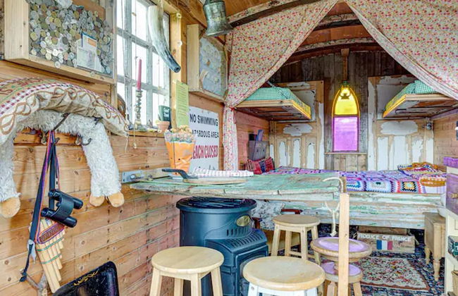 Glamping Wagon - 1 x Double Bed, 2 x Single Bed - Foto 4