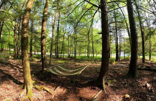 Romantic Pocono house - stream, lake, beach, pool, firepit - Foto 6