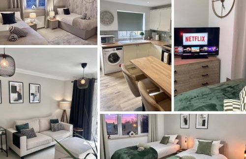 Brand New 2 Bed House - Sleeps 4 - Free Parking - Near HS2 & Drayton Manor - Foto 1