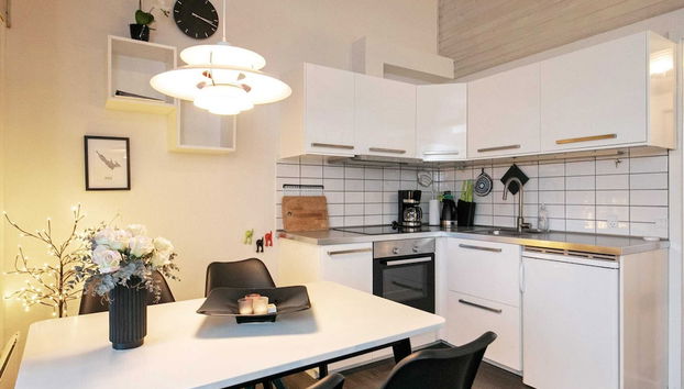 Cozy Holiday Home in Ã†rÃ¸skÃ¸bing near Harbour - Foto 4, Cocina privada