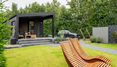 Natursee-Chalet,Spa mit Hot Tub,Jacuzzi,Sauna,Ponyhof,angeln - Foto 2, Garden view