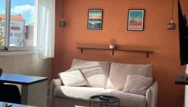 Studio cosy, piscine, parking, 5min plage, Arcachon Ménage Draps inclus - Foto 3