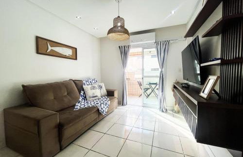 Onda76 Ap temporada Praia Grande Beira Mar churrasqueira carvão - Foto 20