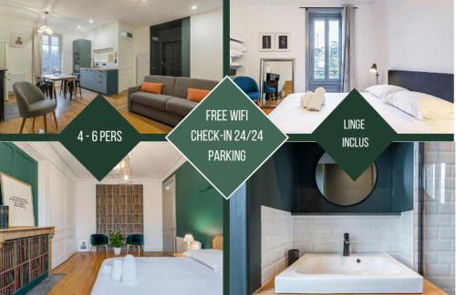 10' de Lyon- Appartement Tassin Centre - 2 Parking - Foto 2