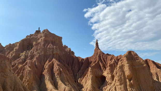 Admire the red rock formations